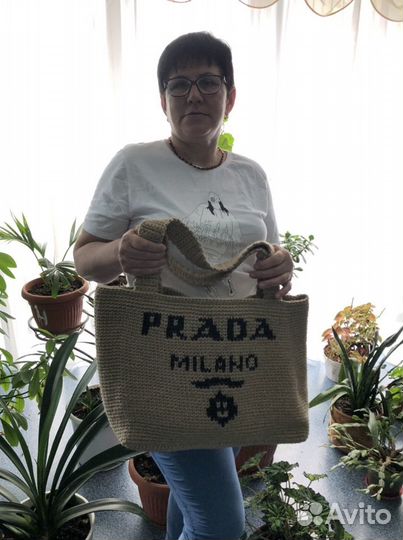 Cумка из джута и шнура