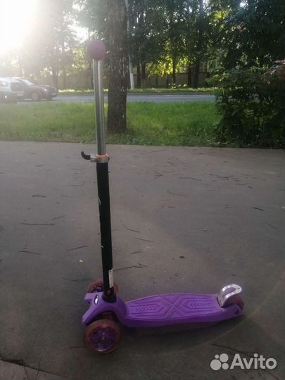 Детский 3-х колёсный самокат L-305 Colors