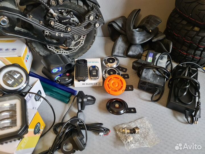 Электросамокат Запчасти Гудок Кнопка Фара Колодки