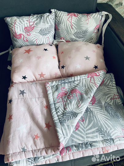 Комплект постельного белья в кроватку 15 предметов