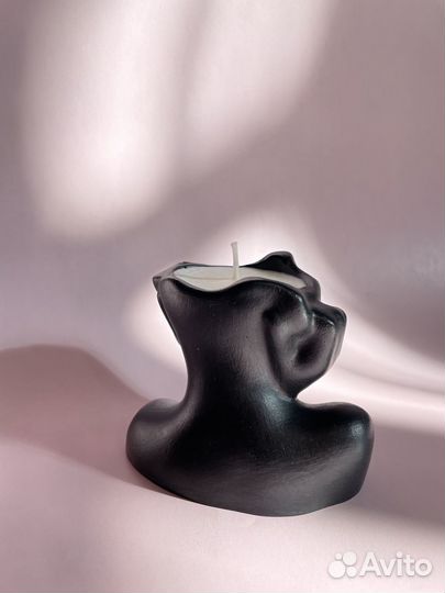 Соевая свеча в гипсе