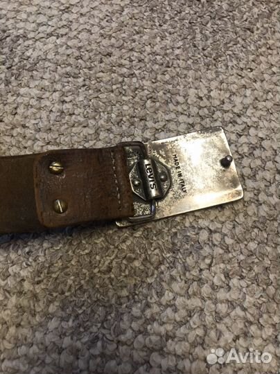 Мужской кожаный ремень levis ручной работы