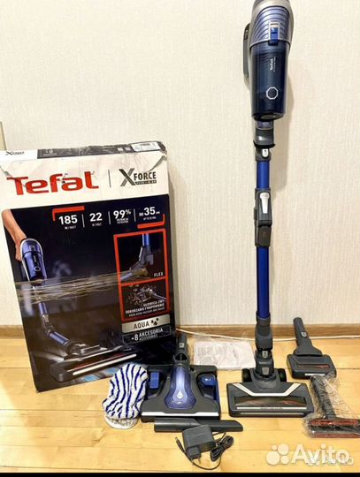 Вертикальный пылесос tefal 8.60 aqua