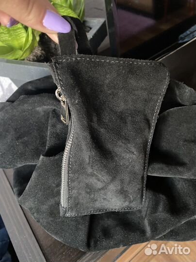 Сумка натуральная замша