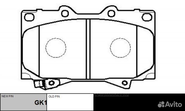 CTR GK1043 / CKT-29 Колодки тормозные дисковые пер