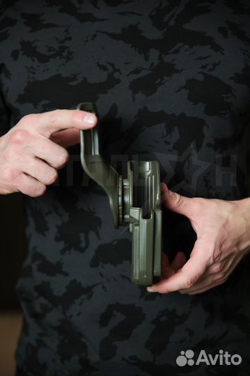 Кобура Альфа пм/пмм с выносным креплением, олива