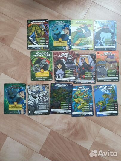 Карточки черепашки ниндзя все серии