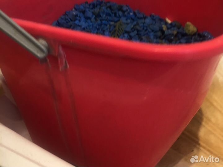 Грунт для аквариума синий