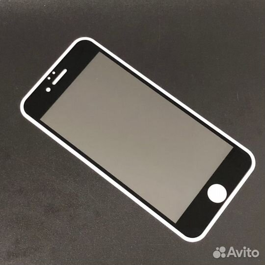 Защитное стекло Антишпион на iPhone 6 / 6s чёрное