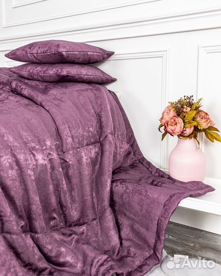 Покрывало зарина фиолет новое плед на кровать