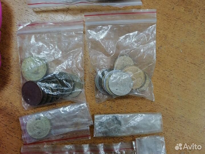 Большая коллекция монет из СССР и др