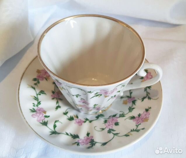 Фарфоровая чайная пара лфз