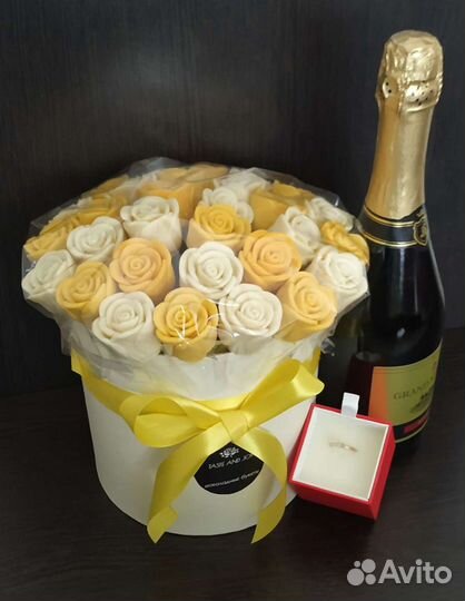 Шоколадные розы(30гр 1 бутон)