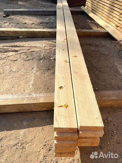 Доска обрезная 25х100х6000мм 1 сорт ГОСТ