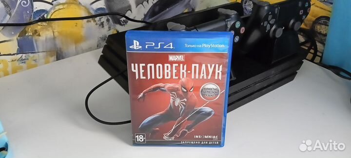 Диск на ps4 человек паук