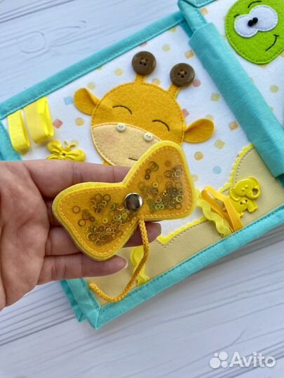 Развивающая книга из фетра