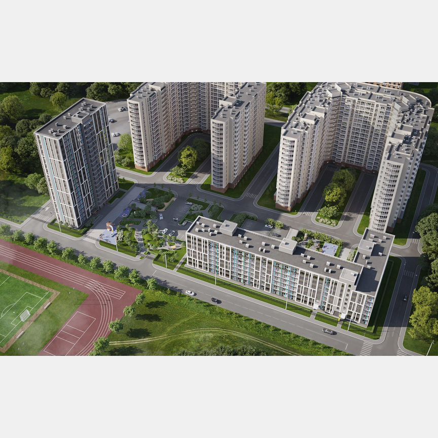 1-к. квартира, 41,7 м², 1/19 эт.