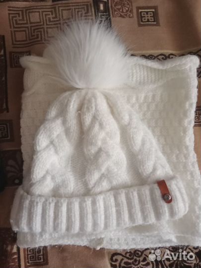 Шапка и снуд для девочки от 10 лет