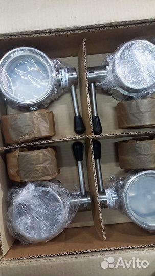 Дисковый затвор баттерфляй (кран-бабочка) Ду100