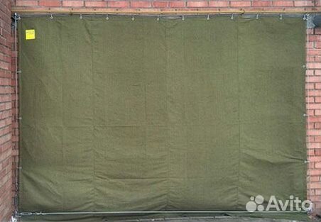 Штора в гараж Технотент с люверсами