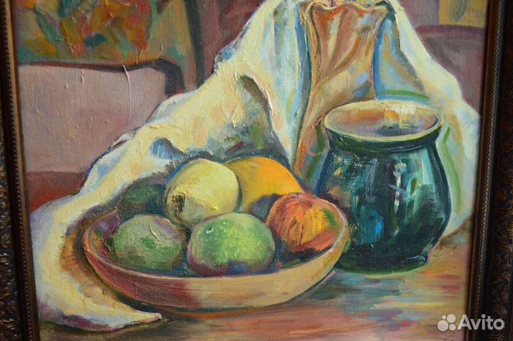 Картины. Холст. Масло. Фрукты. Натюрморт. Море
