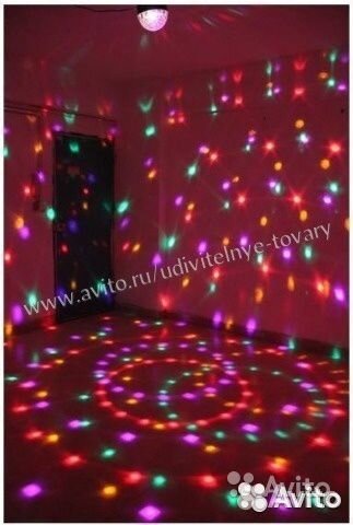 Диско-шар, в такт музыке с флешкой