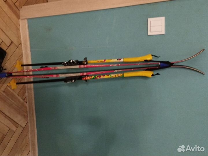 Лыжи детские 120см с ботинками