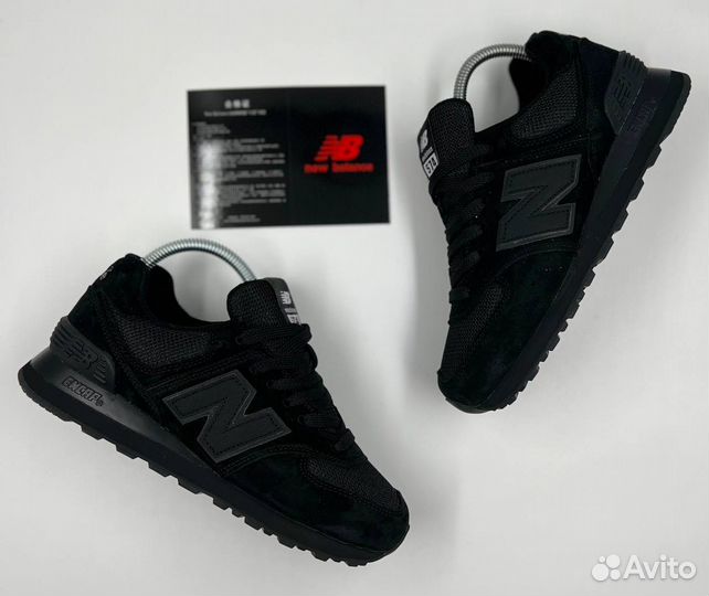 Кроссовки черные женские New Balance 574