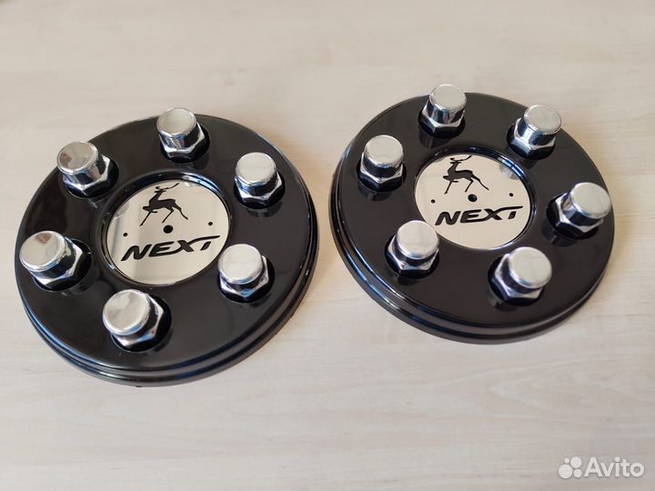 Колпаки на газель черные + колпачки хром и вставка