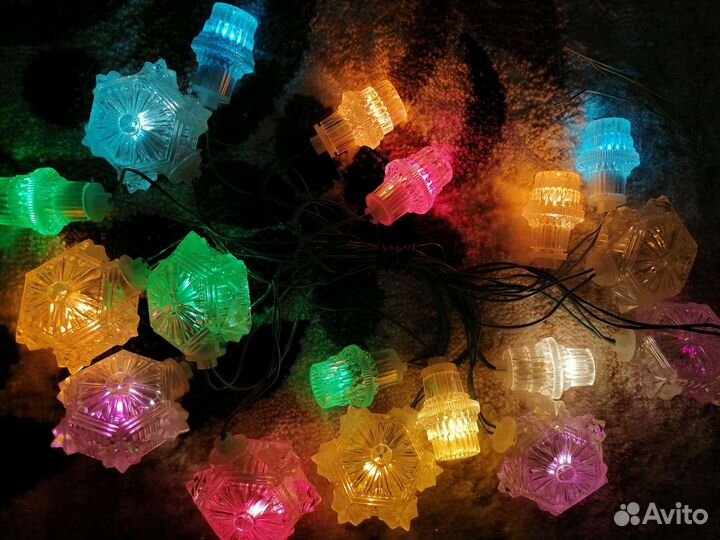 Елочная гирлянда (электрогирлянда) Искра, СССР