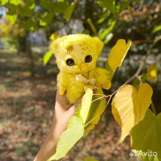 Кот игрушка ручная работа смешанная техника