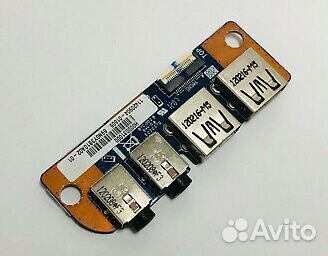 Доп. плата с USB + Audio разъемами ноутбука Toshib