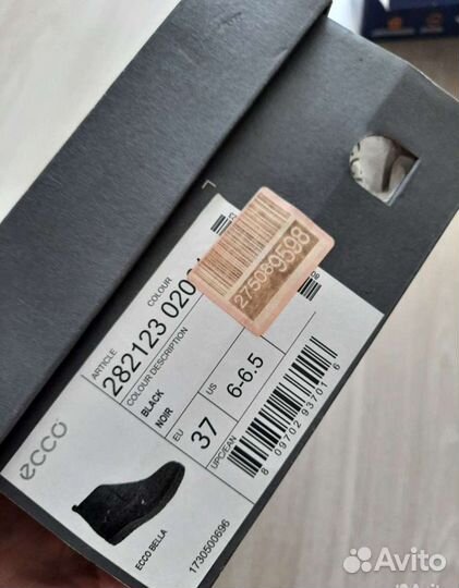 Ботинки женские 37 размер ecco