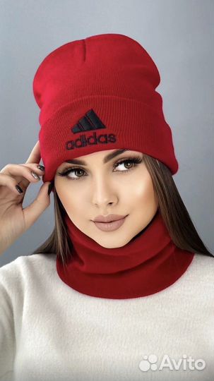 Комплект шапка и шарф универсальные