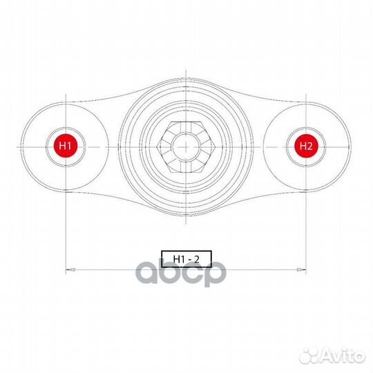 CBT-73 Опора шаровая перед прав/лев CB041