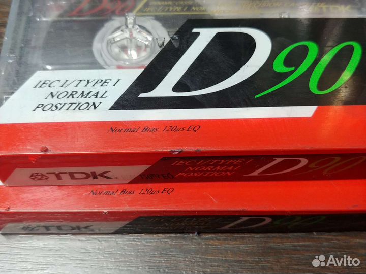 Аудиокассеты TDK D90 новая