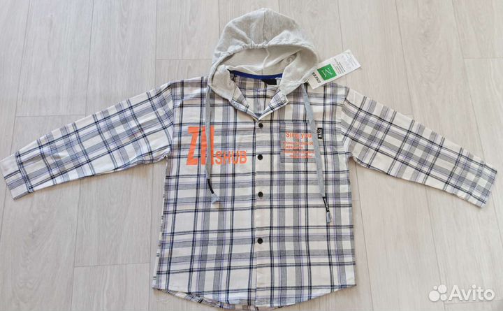 2 новых рубашки 150р- р на мальчика