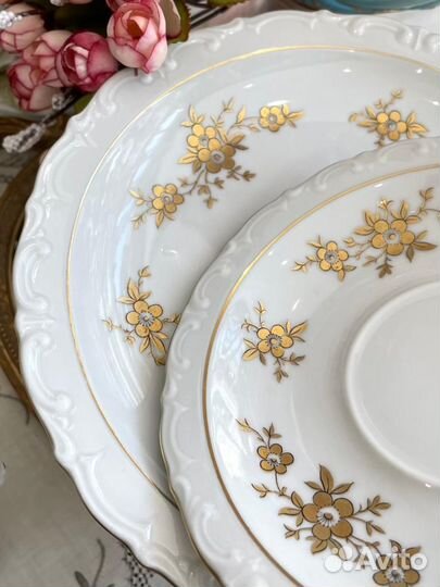 Чайная Кофейная тройка. Фарфор. kahla