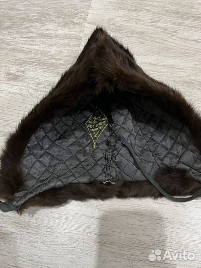 Шапка меховая детская СССР 2-3 года