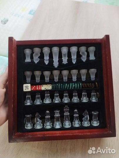 Набор шахматы, шашки, нарды 21*21