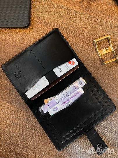 Обложка для автодокументов натуральная кожа