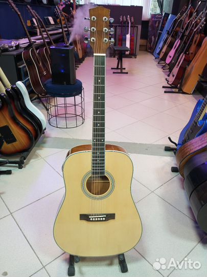 Гитара электроакустическая Fabio поврежденная