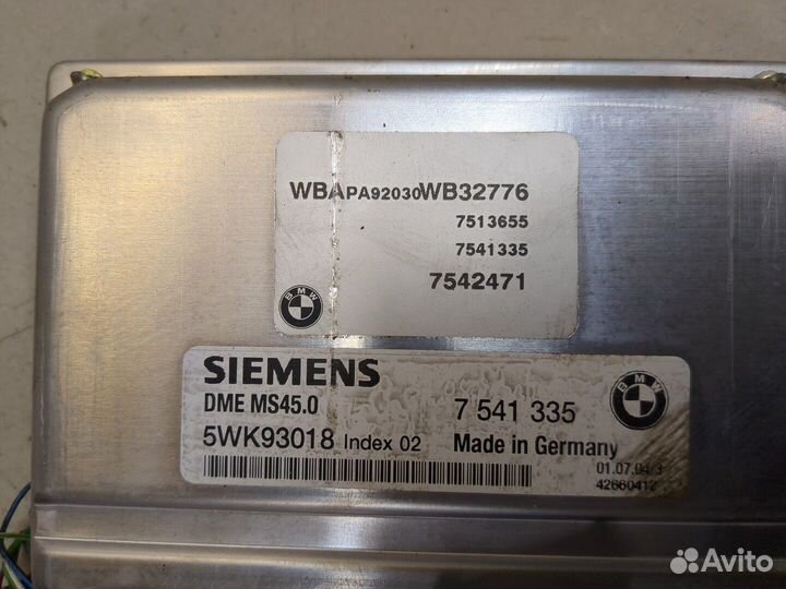 Блок управления двигателем BMW X3 E83