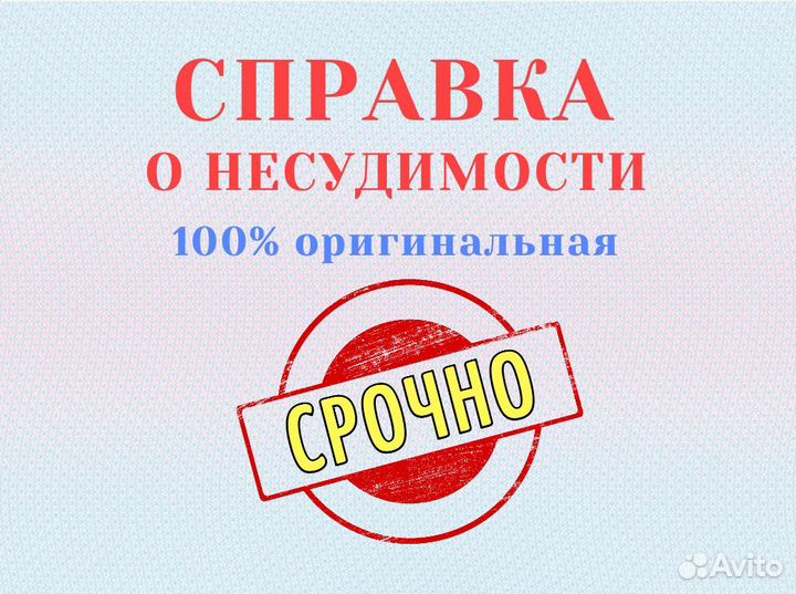 Справка об отсутствии судимости (апостиль)