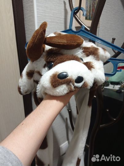 Шапка-корова, светится при нажатии кнопки