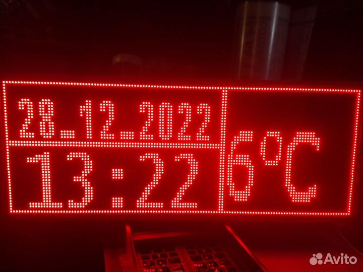 Светодиодные часы, Бегущая строка,Дата,Температура