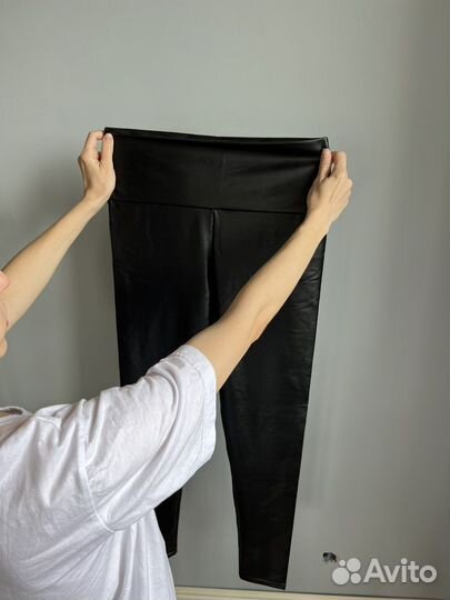 Брюки из экокожи