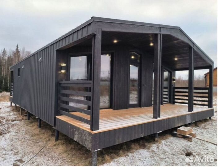 Каркасный всесезонный дом с доставкой 60 м кв, арт. ао-5608