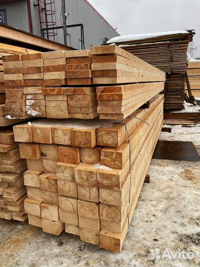 Брус обрезной 100х150х6000мм с доставкой