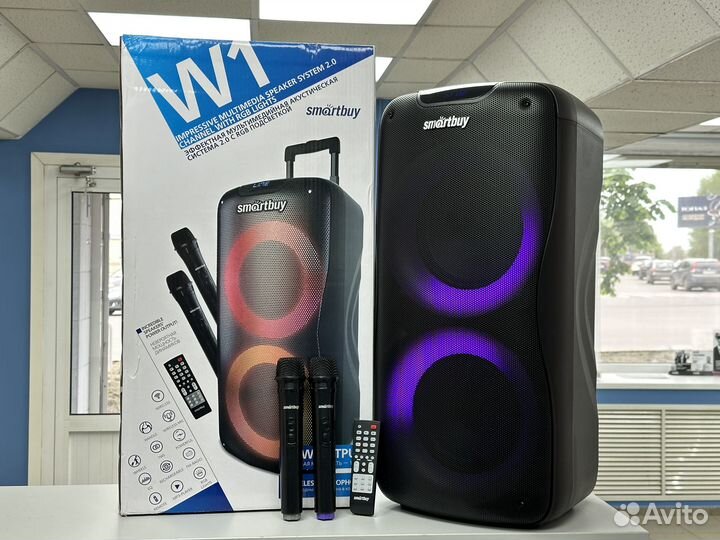 Мощная большая портативная колонка Smartbuy новая